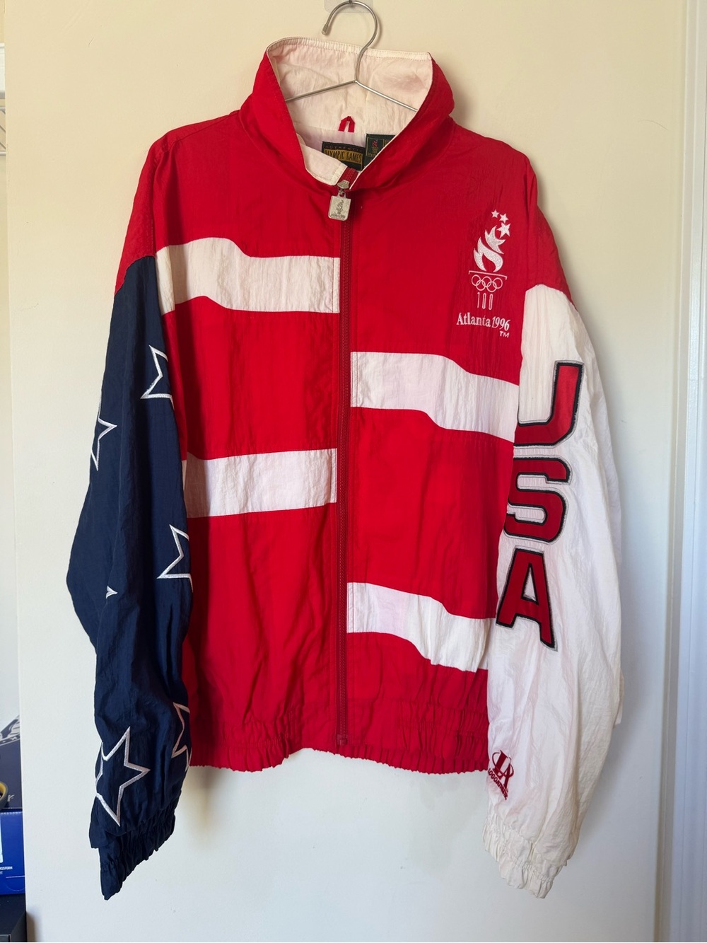 Vintage 1996 Atlanta Olympics USA Logo 7 windbreaker jacket